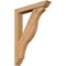 Ekena Millwork Funston Traditional Smooth Bracket w/ Offset Brace, Western Red Cedar, 5 1/2"W x 32"D x 44"H BKT0604X32X44FST01SWR - alternate 1